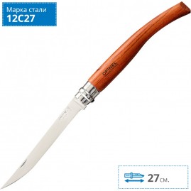 Нож филейный OPINEL №12, нержавеющая сталь, рукоять бубинга 000011 Нож филейный OPINEL №12, нержавеющая сталь, рукоять бубинга 000011