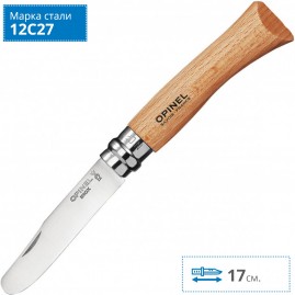 Нож OPINEL №7 MY FIRST OPINEL, дерево, блистер, дисплей 6 шт/уп 001696 Нож OPINEL №7 MY FIRST OPINEL, дерево, блистер, дисплей 6 шт/уп 001696