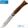 Нож OPINEL №8, нержавеющая сталь, ореховая рукоять в картонной коробке 002022