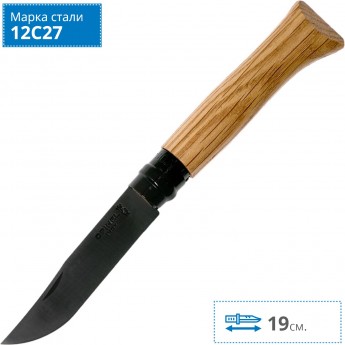 Нож OPINEL N°08 BLACK OAK 002172 Нож OPINEL N°08 BLACK OAK 002172